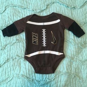Nike Football Long Sleeve Onesie